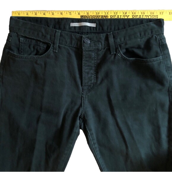 Vince Button Fly Classic Slim Straight Leg Jeans Mens Sz 34x34 Black Birch Denim - Picture 9 of 13